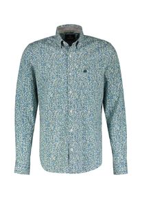Lerros Herren Langarmhemd "Lerros Langarmhemd mit Stretchanteil, floral bedruckt", blau, Gr. 5XL, 97% Baumwolle, 3% Elasthan, Hemden
