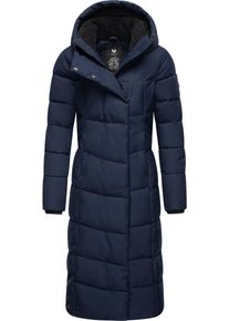 Ragwear Damen Steppmantel "Pavla Extralong", blau, modisch, Gr. 4XL, Oberstoff: 100% Polyester, Futter: 100% Polyester, Wattierung: 100% Polyester,
