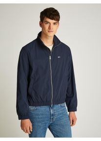 Tommy Jeans Herren Bomberjacke "TJM ESSENTIAL JACKET EXT", blau, casual, Gr. M, unifarben, Web, Obermaterial: 100% Polyamid, Jacken, mit Logostickerei