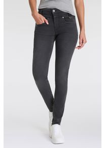 Herrlicher Damen Skinny-fit-Jeans "Sharp Slim Reused Denim Black", grau, casual, Gr. 32, Denim/Jeans, Obermaterial: 50% Polyester, 46% Baumwolle, 4%