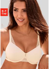 Lascana Damen Minimizer-BH, Gr. 80, rosa, Microtouch, Spitze, Spacer, Obermaterial: 87% Polyamid, 13% Elasthan, feminin, BHs, mit Spacer-Schalen und