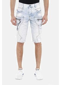 Cipo & Baxx CIPO & BAXX Herren Shorts "Shorts", blau, Gr. 36, unifarben, 100% Baumwolle, Hosen, mit Seitentaschen, CK-131