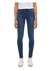 Mustang Damen Skinny-fit-Jeans "Style Shelby Skinny", blau, casual, Gr. 30, Denim/Jeans, Obermaterial: 82% Baumwolle, 16% Polyester, 2% Elasthan,