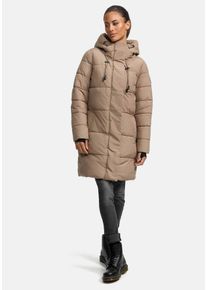 Marikoo Damen Winterjacke "Kaituu XVI", grau, Gr. 6XL, Obermaterial: 100% Polyester; Innenmaterial: 100% Polyester; Futter/Wattierung: 100%