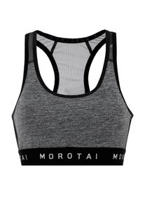MOROTAI Damen Sport-BH "MOROTAI Damen MOROTAI Athletic Mesh Bra", Gr. XS, grau, 88% Polyester, 12% Elasthan, BHs