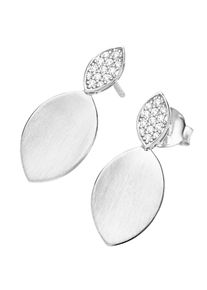 Lady Damen Paar Ohrstecker, Zirkonia ct, silber, Ohrringe