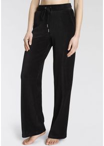 Vivance Damen Homewearhose, Gr. 36, schwarz, Cord, Obermaterial: 65% Baumwolle, 33% Polyester, 2% Elasthan, unifarben, modisch, Hosen, mit breiter