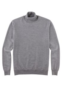 OLYMP Herren Rollkragenpullover "OLYMP Strick Casual", grau, casual, Gr. XXL, Strick, Obermaterial: 100% Schurwolle, Pullover