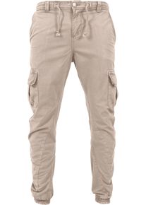Urban Classics Herren Cargohose "Urban Classics Herren Cargo Jogging Pants", beige, Gr. XXL, unifarben, 100% Baumwolle, Hosen