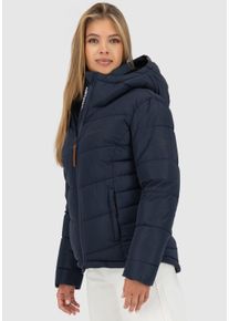 alife and kickin ALIFE & KICKIN Damen Steppjacke "JUANAAK A", blau, modisch, Gr. L, unifarben, Steppware, Obermaterial: 100% Polyester, Jacken, Pufferjacke mit