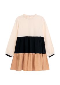 DANAMADE Mädchen A-Linien-Kleid "DANAMADE Dress DTIN", beige, Gr. 122, Oberstoff: 100% Baumwolle / Futter: 100% Baumwolle, Kleider
