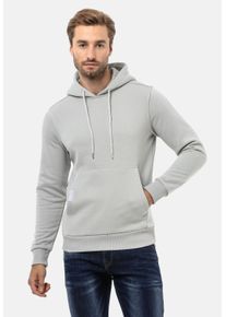 Cipo & Baxx CIPO & BAXX Herren Sweatshirt "Sweatshirts", grau, Basic, Gr. XXL, unifarben, 70% Baumwolle;30% Polyester, Sweatshirts, mit Kapuze, CL557
