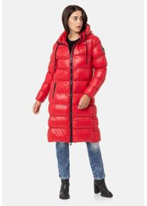 Cipo & Baxx CIPO & BAXX Damen Winterjacke "Jacken", rot, casual, Gr. M, unifarben, 100% Polyamid, Jacken, im Eleganten Design, WM137