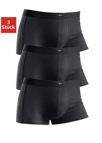 H.I.S. H.I.S Herren Hipster, Gr. 3, schwarz, Jersey, Obermaterial: 95% Baumwolle, 5% Elasthan, unifarben, Unterhosen, knapp sitzende Boxershorts aus