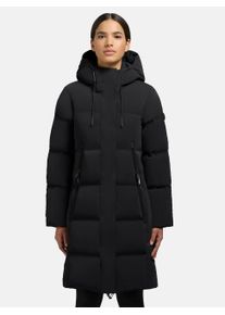 Khujo Damen Steppmantel "Loni-YM", schwarz, casual, Gr. L, Oberstoff: 100% Polyester, Beschichtung: Polyurethan, Futter: 100% Nylon, Wattierung: 100%