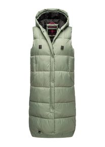 Marikoo Damen Steppweste "Sayorii", grün, Gr. XL, Obermaterial: 100% Polyester; Innenmaterial: 100% Polyester; Futter: 100% Polyester, Westen, Kapuze