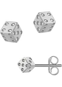 Firetti Damen Paar Ohrstecker "Schmuck Geschenk Silber 925 Ohrschmuck Ohrringe Würfel", Silber 925 (Sterlingsilber), silber, Silber 925