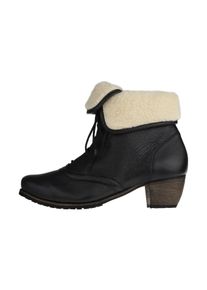 Natural Feet Damen Stiefelette "Ista", Gr. 39, schwarz, Leder, casual, Schuhe, aus echtem Hirschleder