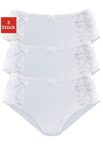 Petite Fleur Hüftslip weiß Gr. 36/38 für Damen. Mit Spitze, Schleife. Nachhaltig.