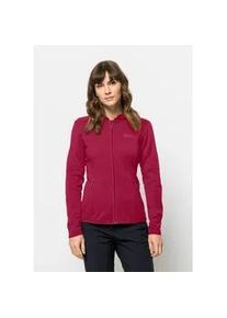 Fleecejacke Jack Wolfskin "BAISELBERG HOODED FZ W" Gr. XXL (48), lila (cranberry) Damen Jacken