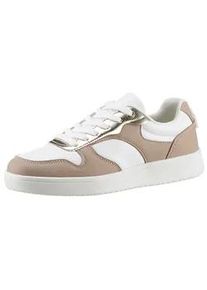 Sneaker ANISTON SHOES Gr. 38, grau (weiß, taupe) Damen Schuhe Freizeitschuh, Halbschuh, Schnürschuh - NEUE KOLLEKTION