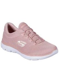 Slip-On Sneaker Skechers "Summits" Gr. 40, rosa Damen Schuhe Slipper, Freizeitschuh, Komfortschuh mit gepolstertem Schaftrand