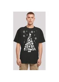 T-Shirt F4NT4STIC "Star Wars Christmas Weihnachtsbaum" Gr. M, schwarz Herren Shirts Print