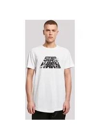 T-Shirt F4NT4STIC "Star Wars Logo Space Sketch" Gr. 4XL, weiß Herren Shirts Print