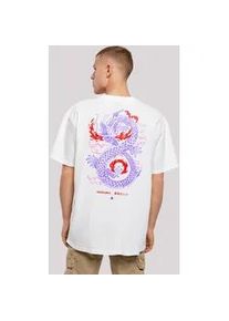 T-Shirt F4NT4STIC "Drache Feuer Japan" Gr. XL, weiß Herren Shirts Print