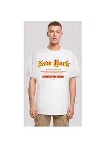 T-Shirt F4NT4STIC "New York OVERSIZE TEE" Gr. XS, weiß Herren Shirts Print