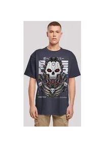 T-Shirt F4NT4STIC "Bone Cyber Punishing Machine CYBERPUNK STYLES" Gr. L, blau (navy) Herren Shirts Print