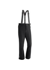 Skihose Maier Sports "Lothar 2.0" Gr. 56, Normalgrößen, schwarz Herren Hosen Softshell-Schneehose, atmungsaktiv und winddicht, Slim Fit