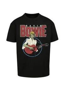 T-Shirt F4NT4STIC "David Bowie Acoustic Bootleg" Gr. M, schwarz Herren Shirts Print