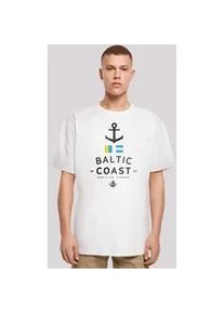 T-Shirt F4NT4STIC "Ostsee Baltic Sea Knut & Jan Hamburg" Gr. XXL, weiß Herren Shirts Print