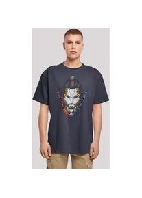 T-Shirt F4NT4STIC "Cyberpunk Samurai CYBERPUNK STYLES" Gr. S, blau (navy) Herren Shirts Print