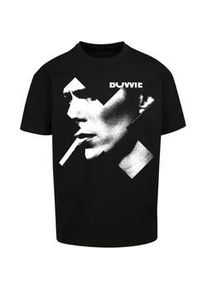 T-Shirt F4NT4STIC "David Bowie" Gr. L, schwarz Herren Shirts Print