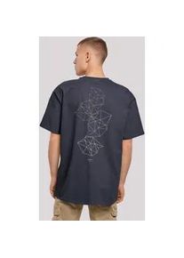 T-Shirt F4NT4STIC "Geometric Abstract" Gr. XXL, blau (navy) Herren Shirts Print