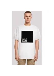 T-Shirt F4NT4STIC "SELF CARE OVERSIZE TEE" Gr. XL, weiß Herren Shirts Print