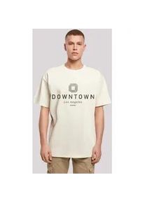 T-Shirt F4NT4STIC "Downtown LA OVERSIZE TEE" Gr. XS, beige (sand) Herren Shirts Print