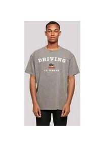 T-Shirt F4NT4STIC "Driving Home Weihnachten" Gr. S, grau (asphalt) Herren Shirts Weihnachten, Geschenk, Logo