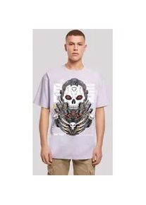 T-Shirt F4NT4STIC "Bone Cyber Punishing Machine CYBERPUNK STYLES" Gr. S, lila Herren Shirts Print