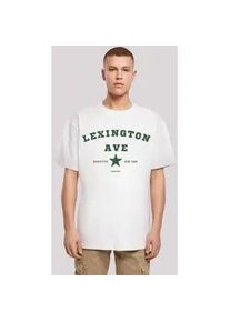 T-Shirt F4NT4STIC "Lexington Ave OVERSIZE TEE" Gr. S, weiß Herren Shirts Print