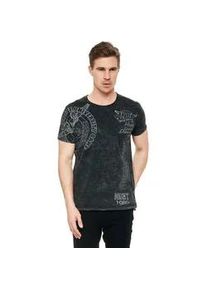 T-Shirt Rusty Neal Gr. M, grau (anthrazit) Herren Shirts mit eindrucksvollem Print