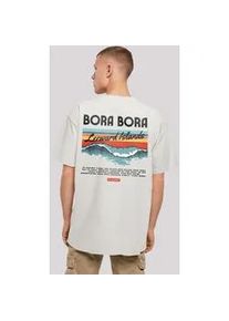 T-Shirt F4NT4STIC "Bora Bora Leewards Island" Gr. XXL, grau (lightasphalt) Herren Shirts Print