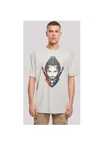 T-Shirt F4NT4STIC "Cyberpunk Samurai CYBERPUNK STYLES" Gr. XL, grau (lightasphalt) Herren Shirts Print