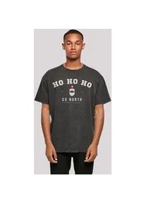 T-Shirt F4NT4STIC "Ho Ho Santa Claus Weihnachten" Gr. S, schwarz Herren Shirts Weihnachten, Geschenk, Logo