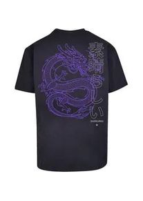 T-Shirt F4NT4STIC "PLUS SIZE Drache Dragon Japan" Gr. XXL, blau (navy) Herren Shirts Print