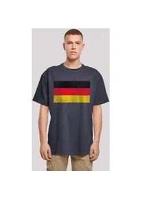 T-Shirt F4NT4STIC "Germany Deutschland Flagge distressed" Gr. XS, blau (navy) Herren Shirts Print