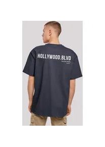 T-Shirt F4NT4STIC "Hollywood blvd OVERSIZE TEE" Gr. M, blau (navy) Herren Shirts Print