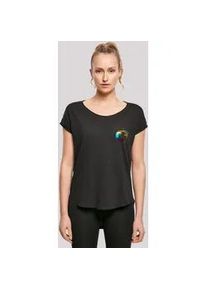 T-Shirt F4NT4STIC "Colorfood Collection - Rainbow Apple" Gr. XS, schwarz Damen Shirts Print